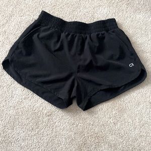 black athletic GapFit shorts